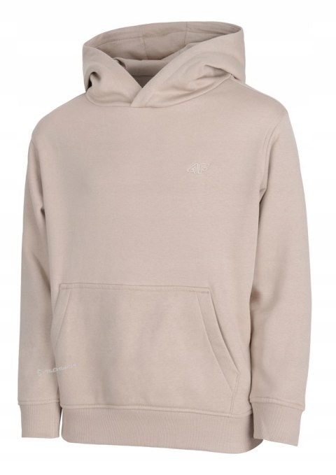 4F OCIEPLANA CHŁOPIĘCA JUNIORSKA BLUZA KANGURKA Z KAPTUREM / rozm 146