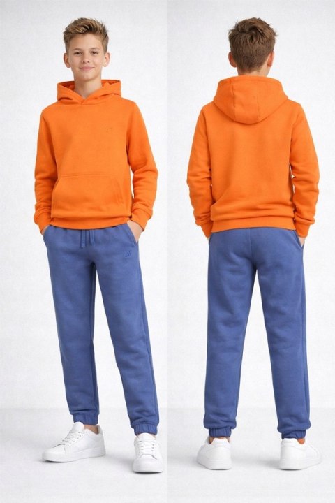 4F OCIEPLANY CHŁOPIĘCY DRES KOMPLET BLUZA KANGURKA SPODNIE / rozm 158