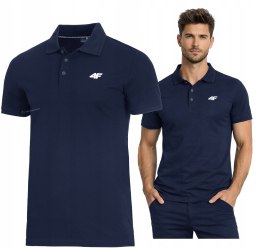 4F MĘSKA KOSZULKA POLO POLÓWKA BAWEŁNA / rozm XL