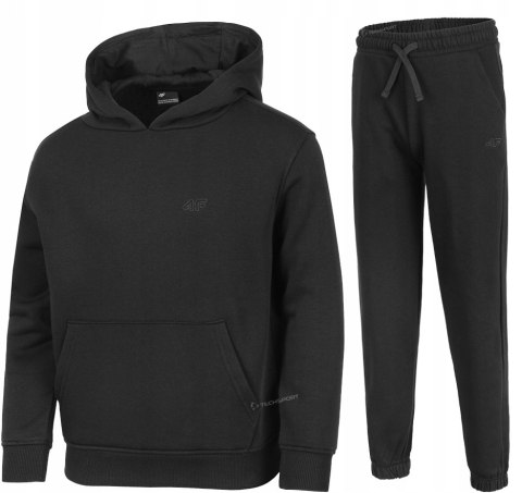 4F OCIEPLANY CHŁOPIĘCY DRES KOMPLET BLUZA KANGURKA SPODNIE / rozm 140