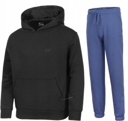 4F OCIEPLANY CHŁOPIĘCY DRES KOMPLET BLUZA KANGURKA SPODNIE / rozm 140