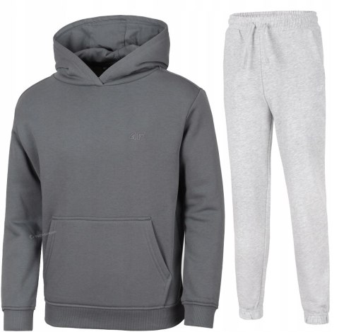 4F CHŁOPIĘCY DRES KOMPLET BLUZA KANGURKA SPODNIE / rozm 146