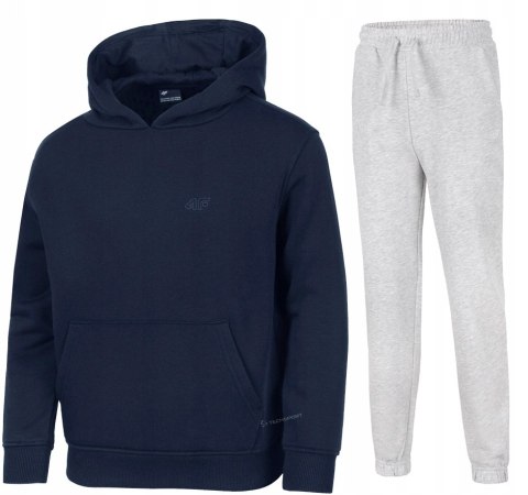 4F CHŁOPIĘCY DRES KOMPLET BLUZA KANGURKA SPODNIE / rozm 146