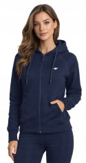 4F DAMSKA BLUZA BAWEŁNIANA ROZPINANA Z KAPTUREM / rozm L