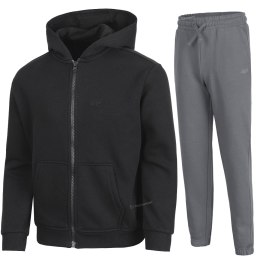 4F OCIEPLANY CHŁOPIĘCY DRES KOMPLET BLUZA ROZPINANA SPODNIE / rozm 128