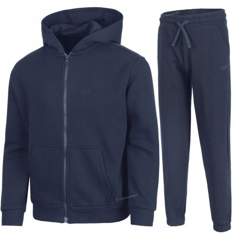 4F OCIEPLANY CHŁOPIĘCY DRES KOMPLET BLUZA ROZPINANA SPODNIE / rozm 152