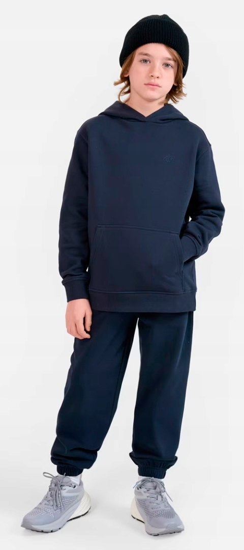 4F OCIEPLANY CHŁOPIĘCY DRES KOMPLET BLUZA KANGURKA SPODNIE / rozm 146