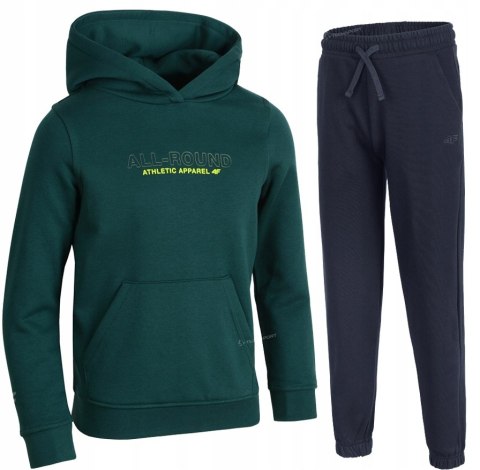 4F OCIEPLANY CHŁOPIĘCY DRES KOMPLET BLUZA KANGURKA SPODNIE / rozm 146