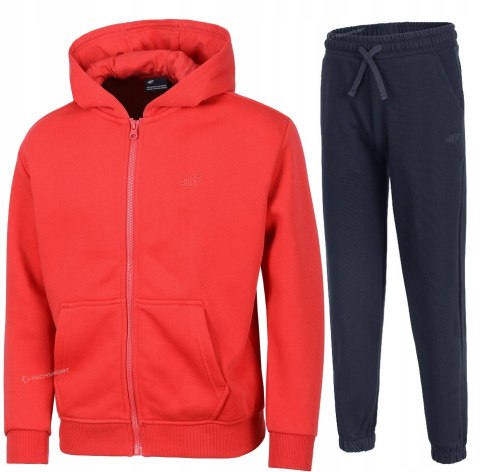 4F OCIEPLANY CHŁOPIĘCY DRES KOMPLET BLUZA ROZPINANA SPODNIE / rozm 146