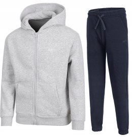 4F OCIEPLANY CHŁOPIĘCY DRES KOMPLET BLUZA ROZPINANA SPODNIE / rozm 146