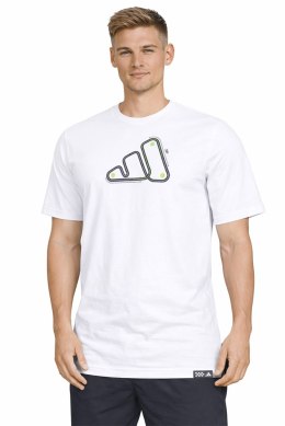 ADIDAS WYGODNA KOSZULKA MĘSKA T-SHIRT 100% BAWEŁNA BIAŁA / roz. XXL