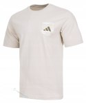 ADIDAS WYGODNA MĘSKA KOSZULKA BAWEŁNIANA Z KIESZONKĄ NA PIERSI / rozm. XXL