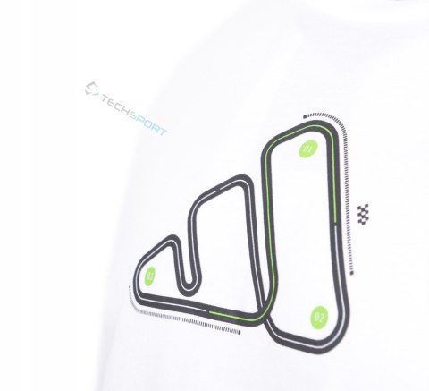 ADIDAS WYGODNA MĘSKA KOSZULKA T-SHIRT 100% BAWEŁNA DUŻE LOGO BIAŁA / M