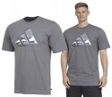 ADIDAS WYGODNA MĘSKA KOSZULKA Z DUŻYM LOGIEM 100% BAWEŁNA / rozm. 4XL