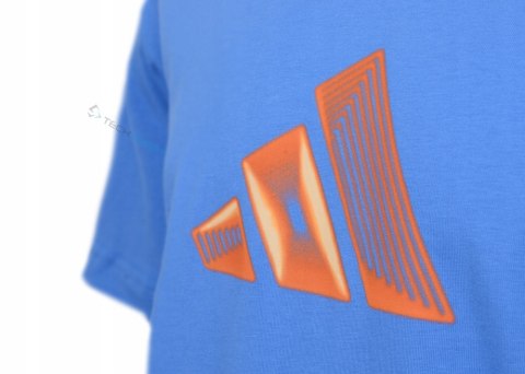 MĘSKA BAWEŁNIANA KOSZULKA ADIDAS DUŻE LOGO NA PIERSI / ROZM. 3XL