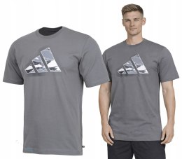 WYGODNA MĘSKA KOSZULKA BAWEŁNIANA ADIDAS Z DUŻYM LOGIEM / roz. 3XL