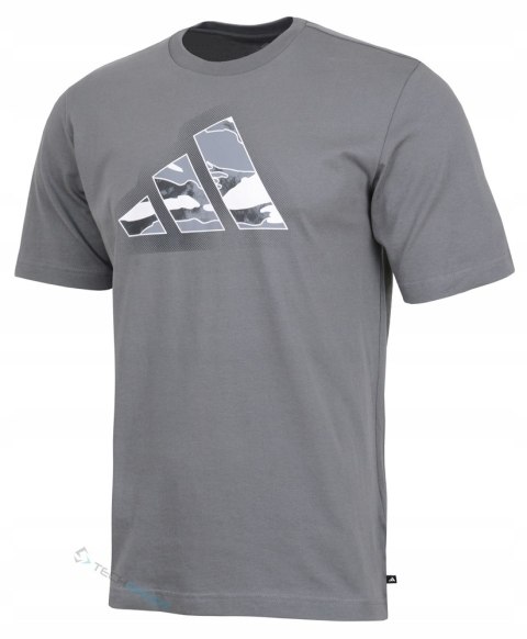 WYGODNA MĘSKA KOSZULKA BAWEŁNIANA ADIDAS Z DUŻYM LOGIEM / roz. 3XL