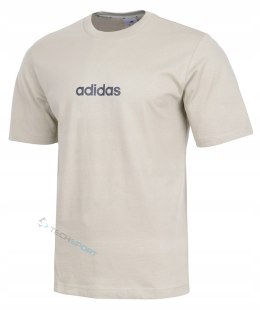 ADIDAS MĘSKA KOSZULKA BAWEŁNIANA T-SHIRT Z NAPISEM / rozm. L