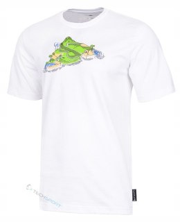 ADIDAS WYGODNA BAWEŁNIANA KOSZULKA MĘSKA DUŻE LOGO / rozm. XL