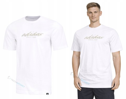 ADIDAS WYGODNA MĘSKA KOSZULKA T-SHIRT 100% BAWEŁNA RETRO LOGO / roz. XL