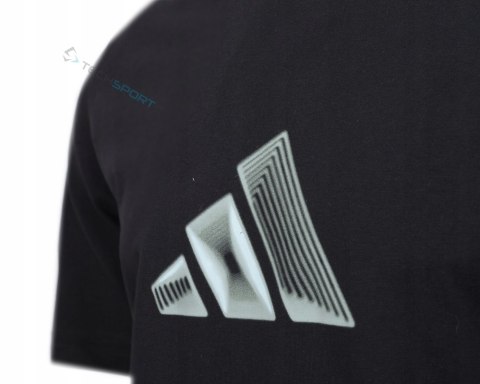 MĘSKA BAWEŁNIANA KOSZULKA ADIDAS DUŻE LOGO NA PIERSI / ROZM. XL