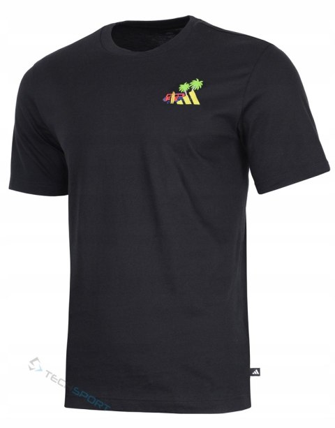 ADIDAS MĘSKA KOSZULKA T-SHIRT Z WAKACYJNĄ GRAFIKĄ 100% BAWEŁNA / rozm. 4XL