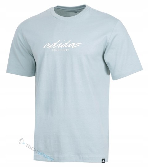 ADIDAS WYGODNA KOSZULKA MĘSKA T-SHIRT 100% BAWEŁNA Z NAPISEM/ roz. XXL