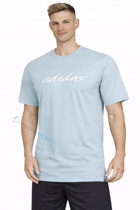 ADIDAS WYGODNA KOSZULKA MĘSKA T-SHIRT 100% BAWEŁNA Z NAPISEM/ roz. XXL