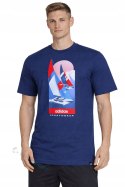 ADIDAS WYGODNA MĘSKA KOSZULKA 100% BAWEŁNA Z GRAFIKĄ ŻEGLARSKĄ / roz. 3XL