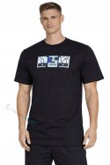 ADIDAS WYGODNA MĘSKA KOSZULKA BAWEŁNIANA Z GRAFIKĄ NA PIERSI / rozm. XL