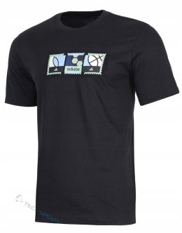 ADIDAS WYGODNA MĘSKA KOSZULKA T-SHIRT 100% BAWEŁNA Z GRAFIKĄ / rozm. XXL