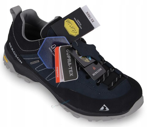 WYGODNE MĘSKIE WODOODPORNE BUTY TREKKINGOWE BERGSON KIBO LOW | rozm. 43