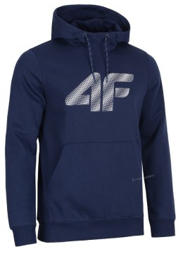 4F OCIEPLANA MĘSKA BLUZA DRESOWA Z KAPTUREM KANGURKA / rozm L