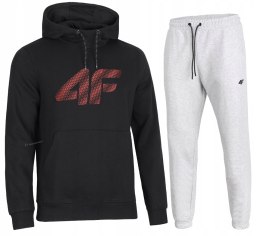 4F MĘSKI DRES BAWEŁNA KOMPLET BLUZA KANGURKA SPODNIE / rozm L
