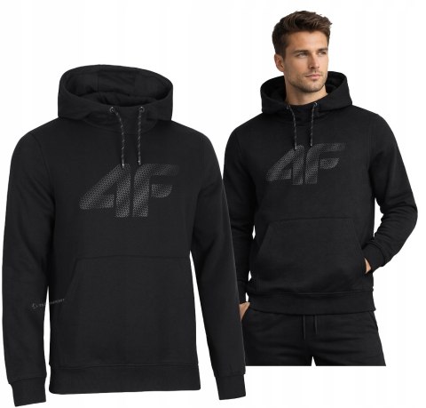 4F OCIEPLANA MĘSKA BLUZA DRESOWA Z KAPTUREM KANGURKA / rozm XL