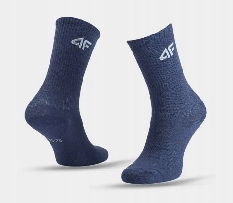 4F 3-PAK JUNIORSKIE SKARPETKI BAWEŁNA WYSOKIE / rozm 35-37