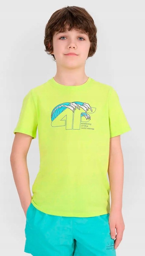 4F CHŁOPIĘCA KOSZULKA T-SHIRT BAWEŁNA / rozm 146