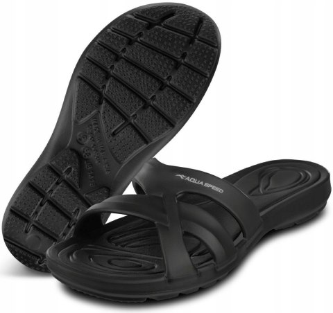 AQUA SPEED DAMSKIE KLAPKI BASENOWE PLAŻOWE SPORTOWE 37
