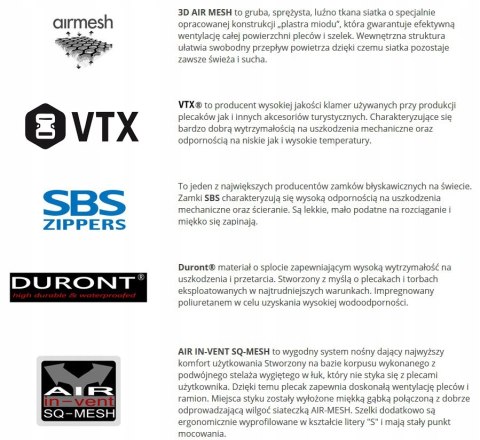 BERGSON PUMORI 50L | WENTYLOWANY PLECAK TURYSTYCZNY | POMARAŃCZOWY