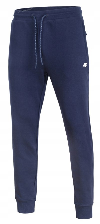 4F MĘSKIE SPODNIE DRESOWE JOGGERY BAWEŁNA ZAMYKANE KIESZENIE / rozm XL