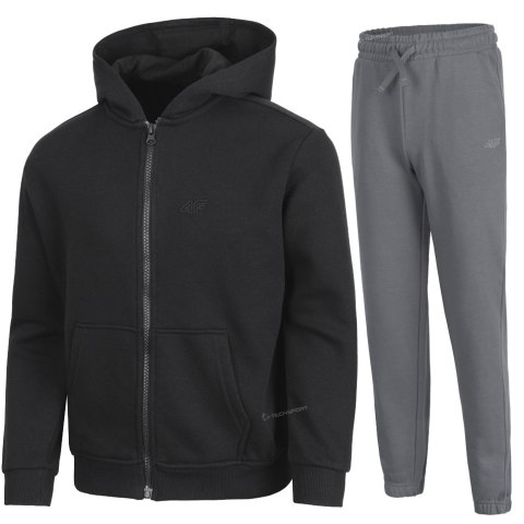 4F OCIEPLANY CHŁOPIĘCY DRES KOMPLET BLUZA ROZPINANA SPODNIE / rozm 152