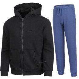 4F OCIEPLANY CHŁOPIĘCY DRES KOMPLET BLUZA ROZPINANA SPODNIE / rozm 152