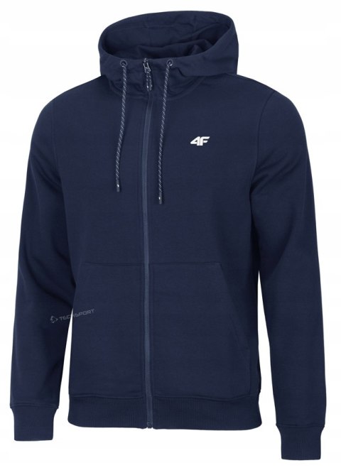 4F MĘSKA BLUZA Z KAPTUREM BAWEŁNA ROZPINANA / rozm XL
