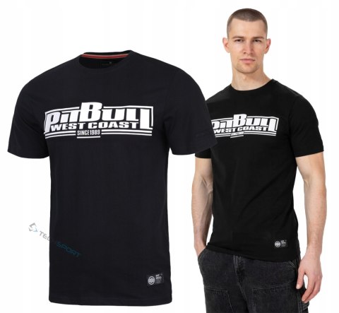 PITBULL MĘSKA KOSZULKA BAWEŁNIANA T-SHIRT SLIM FIT Z NAPISEM / roz. XXL