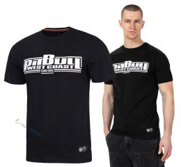PITBULL MĘSKA KOSZULKA BAWEŁNIANA T-SHIRT SLIM FIT Z NAPISEM / roz. M