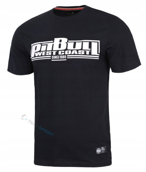 PITBULL MĘSKA KOSZULKA BAWEŁNIANA T-SHIRT SLIM FIT Z NAPISEM / roz. M