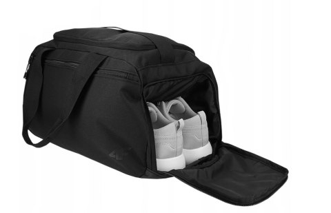 4F TORBA SPORTOWA TRENINGOWA NA SIŁOWNIE 10L CZARNA Z KIESZENIĄ NA BUTY