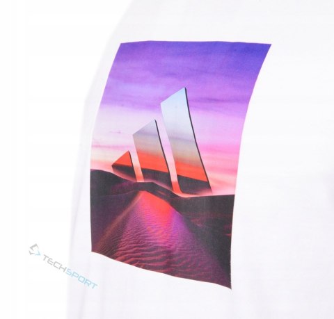 ADIDAS MĘSKA KOSZULKA BAWEŁNIANA Z GRAFIKĄ NA PIERSI DUŻE LOGO / roz 4XL
