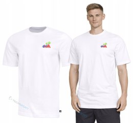 ADIDAS WYGODNA MĘSKA BAWEŁNIANA KOSZULKA Z MAŁYM LOGIEM NA PIERSI / XL