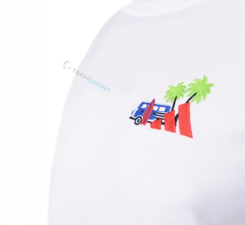 ADIDAS WYGODNA MĘSKA BAWEŁNIANA KOSZULKA Z MAŁYM LOGIEM NA PIERSI / XL